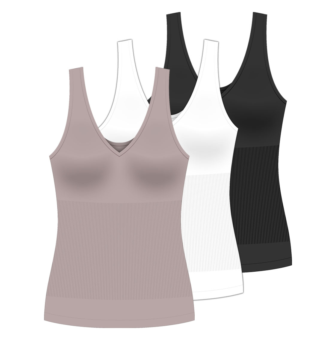 Seamless Shaping Reversible Tank Wholesale Seamless Shapewear